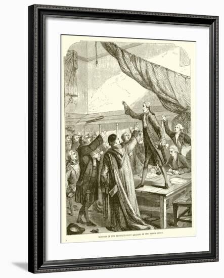 Meeting of the Revolutionary Leaders in the Tennis Court-null-Framed Giclee Print