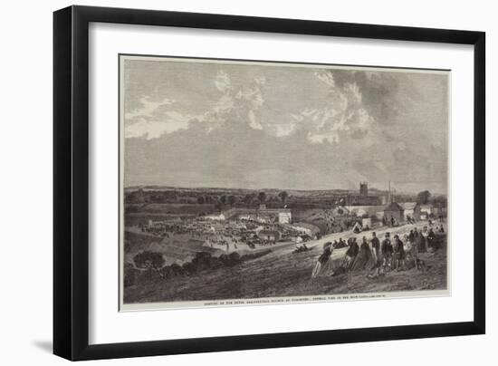 Meeting of the Royal Agricultural Society at Worcester, General View of the Show-Yards-null-Framed Giclee Print