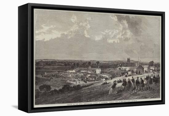 Meeting of the Royal Agricultural Society at Worcester, General View of the Show-Yards-null-Framed Premier Image Canvas