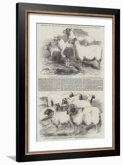 Meeting of the Royal Agricultural Society of England, at Carlisle-Harrison William Weir-Framed Giclee Print