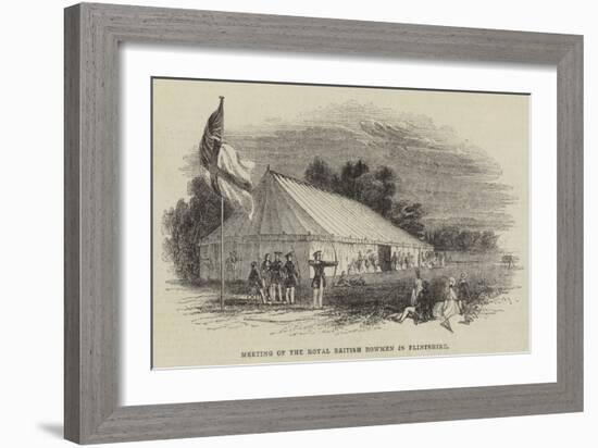 Meeting of the Royal British Bowmen in Flintshire-null-Framed Giclee Print