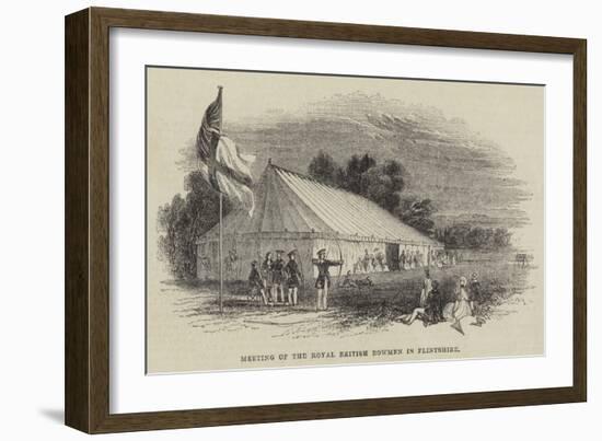 Meeting of the Royal British Bowmen in Flintshire-null-Framed Giclee Print