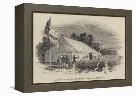 Meeting of the Royal British Bowmen in Flintshire-null-Framed Premier Image Canvas