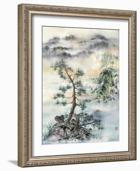 Meeting of the Wind, Nature & Man-Nan Rae-Framed Art Print