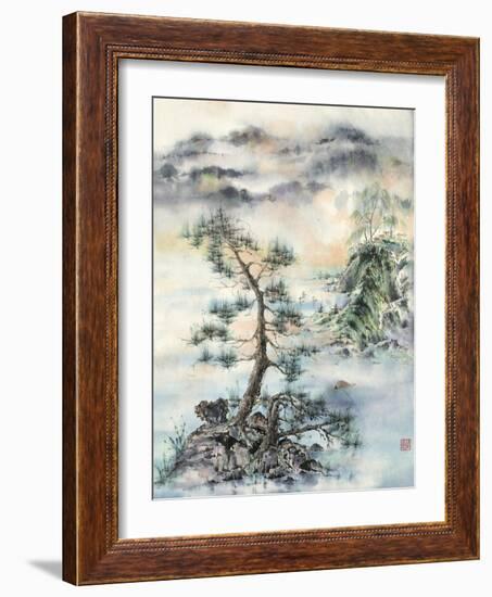 Meeting of the Wind, Nature & Man-Nan Rae-Framed Art Print