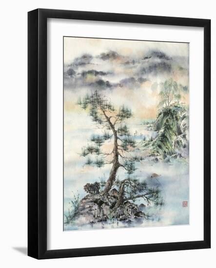 Meeting of the Wind, Nature & Man-Nan Rae-Framed Art Print