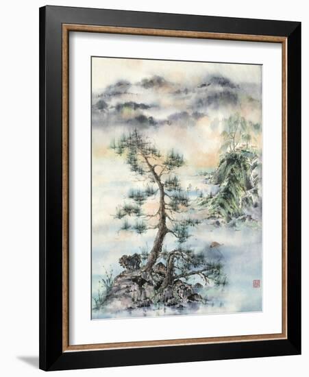 Meeting of the Wind, Nature & Man-Nan Rae-Framed Art Print