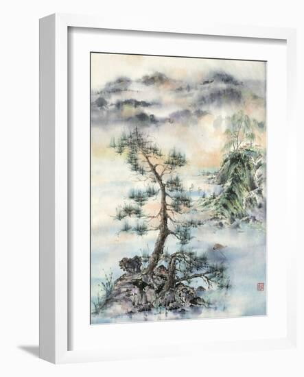 Meeting of the Wind, Nature & Man-Nan Rae-Framed Art Print