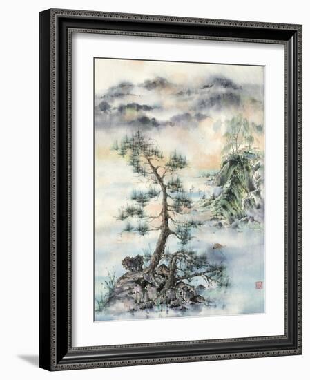 Meeting of the Wind, Nature & Man-Nan Rae-Framed Art Print