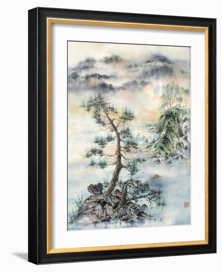 Meeting of the Wind, Nature & Man-Nan Rae-Framed Art Print