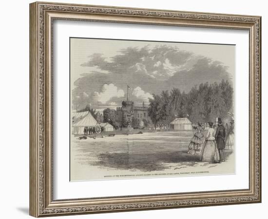 Meeting of the Worcestershire Archery Society in the Grounds of Lea Castle-null-Framed Giclee Print