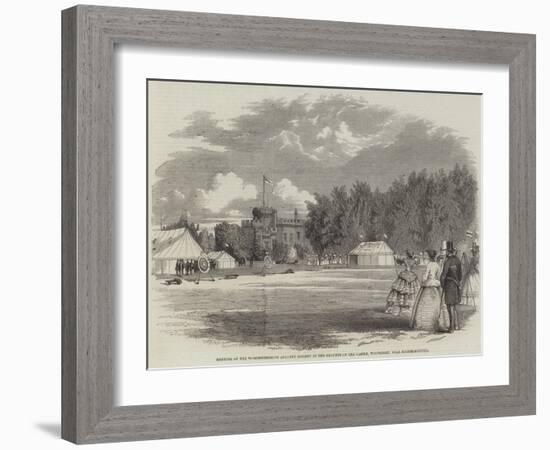 Meeting of the Worcestershire Archery Society in the Grounds of Lea Castle-null-Framed Giclee Print