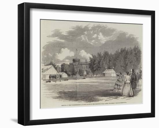 Meeting of the Worcestershire Archery Society in the Grounds of Lea Castle-null-Framed Giclee Print