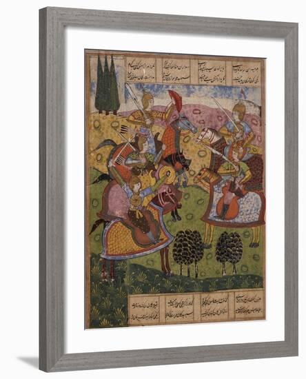 Meeting of Warriors-null-Framed Art Print