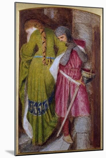 Meeting on the Turret Stair, Helellil and Hildebrand, 1864-Sir Frederick William Burton-Mounted Giclee Print