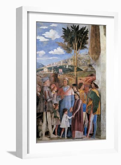 Meeting-Andrea Mantegna-Framed Art Print