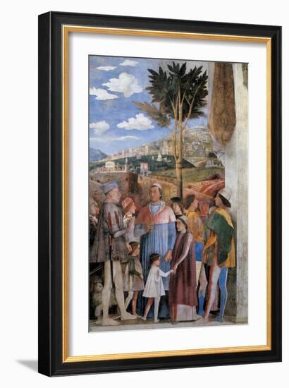 Meeting-Andrea Mantegna-Framed Art Print