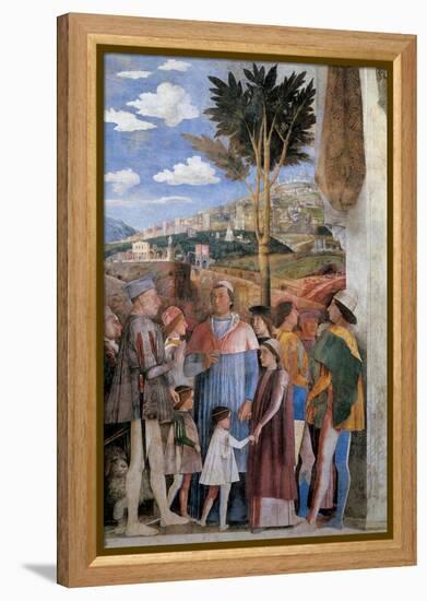 Meeting-Andrea Mantegna-Framed Stretched Canvas