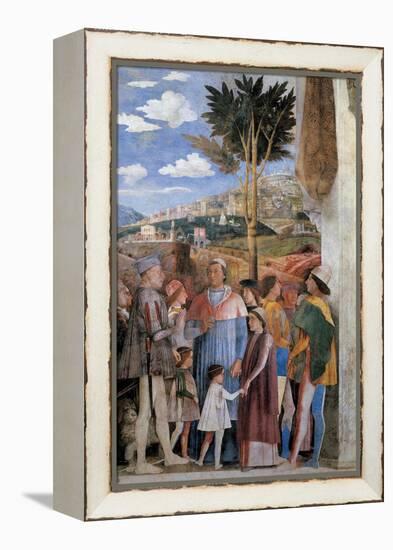 Meeting-Andrea Mantegna-Framed Stretched Canvas