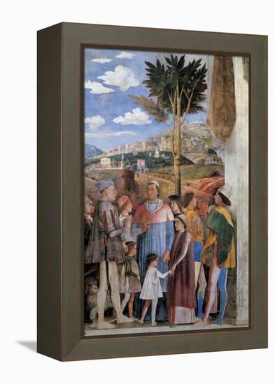 Meeting-Andrea Mantegna-Framed Stretched Canvas