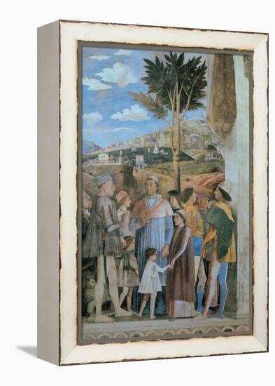 Meeting-Andrea Mantegna-Framed Stretched Canvas