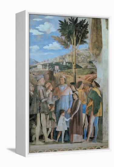 Meeting-Andrea Mantegna-Framed Stretched Canvas