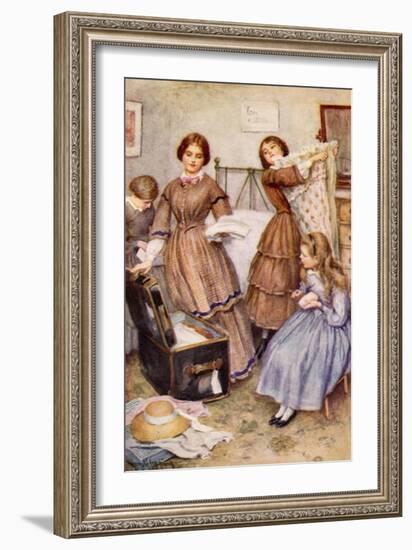 Meg Goes to Vanity Fair-Harold Copping-Framed Giclee Print