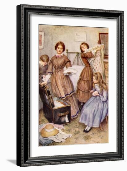 Meg Goes to Vanity Fair-Harold Copping-Framed Giclee Print