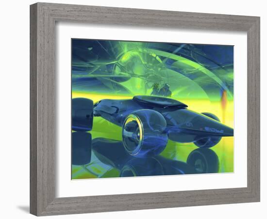 Megafuture Globa Spear XXVIII-Fernando Palma-Framed Giclee Print