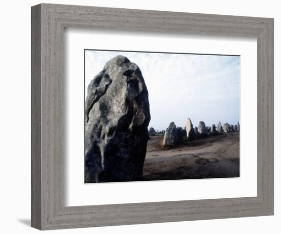 Megalithic Carnac Monuments of Kermario.-Prehistoric Prehistoric-Framed Giclee Print