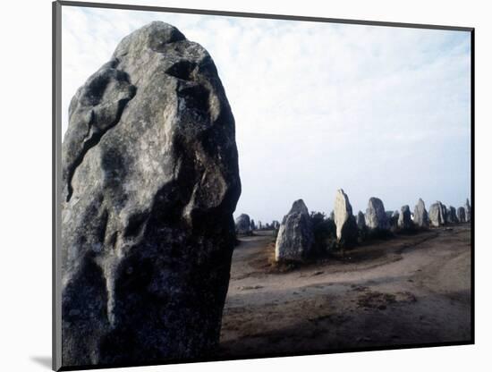 Megalithic Carnac Monuments of Kermario.-Prehistoric Prehistoric-Mounted Giclee Print