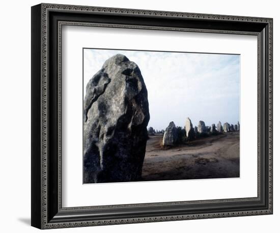 Megalithic Carnac Monuments of Kermario.-Prehistoric Prehistoric-Framed Giclee Print