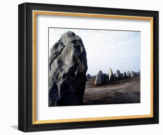 Megalithic Carnac Monuments of Kermario.-Prehistoric Prehistoric-Framed Giclee Print