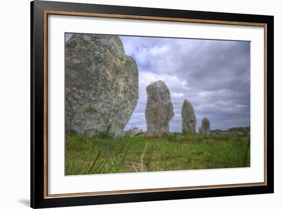 Megalithic Stones in the Menec Alignment at Carnac, Brittany, France, Europe-Rob Cousins-Framed Photographic Print