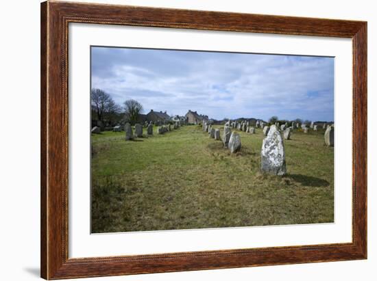 Megalithic Stones in the Menec Alignment at Carnac, Brittany, France, Europe-Rob Cousins-Framed Photographic Print