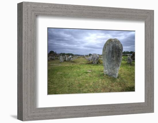 Megalithic Stones in the Menec Alignment at Carnac, Brittany, France, Europe-Rob Cousins-Framed Photographic Print