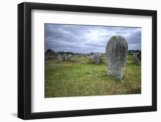 Megalithic Stones in the Menec Alignment at Carnac, Brittany, France, Europe-Rob Cousins-Framed Photographic Print