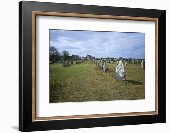 Megalithic Stones in the Menec Alignment at Carnac, Brittany, France, Europe-Rob Cousins-Framed Photographic Print