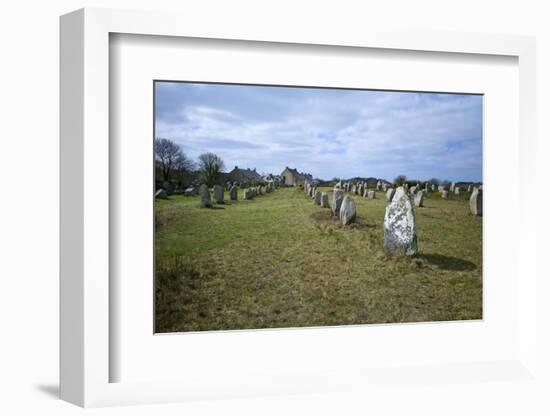 Megalithic Stones in the Menec Alignment at Carnac, Brittany, France, Europe-Rob Cousins-Framed Photographic Print