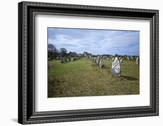 Megalithic Stones in the Menec Alignment at Carnac, Brittany, France, Europe-Rob Cousins-Framed Photographic Print