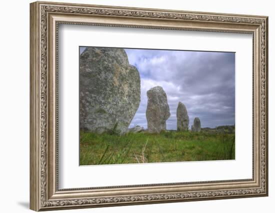 Megalithic Stones in the Menec Alignment at Carnac, Brittany, France, Europe-Rob Cousins-Framed Photographic Print