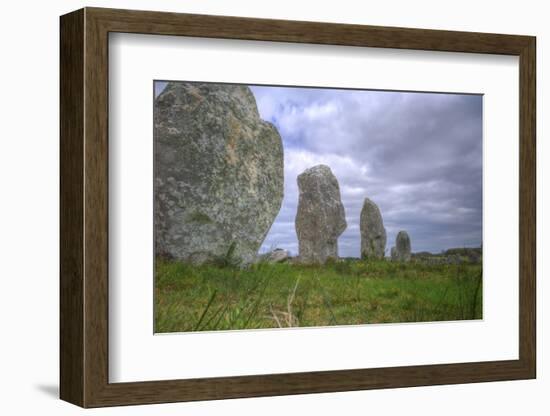 Megalithic Stones in the Menec Alignment at Carnac, Brittany, France, Europe-Rob Cousins-Framed Photographic Print