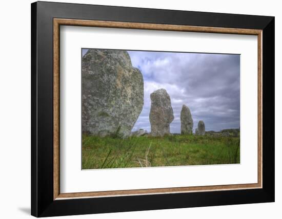 Megalithic Stones in the Menec Alignment at Carnac, Brittany, France, Europe-Rob Cousins-Framed Photographic Print