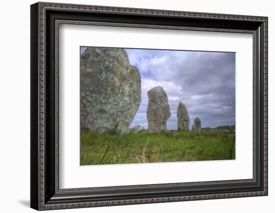 Megalithic Stones in the Menec Alignment at Carnac, Brittany, France, Europe-Rob Cousins-Framed Photographic Print