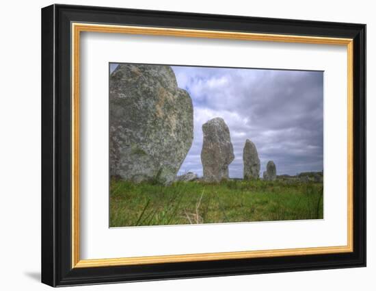 Megalithic Stones in the Menec Alignment at Carnac, Brittany, France, Europe-Rob Cousins-Framed Photographic Print