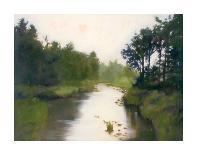 Morning Creekside-Megan Lightell-Stretched Canvas