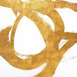Gold Circular Strokes I-Megan Morris-Art Print