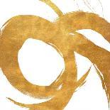 Gold Circular Strokes II-Megan Morris-Art Print