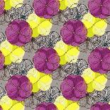 Geometric Abstract Floral Seamless Pattern. Colorful Shapes Composition-meganeura-Art Print