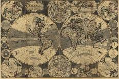 High-Quality Antique Map-megastocker-Mounted Art Print